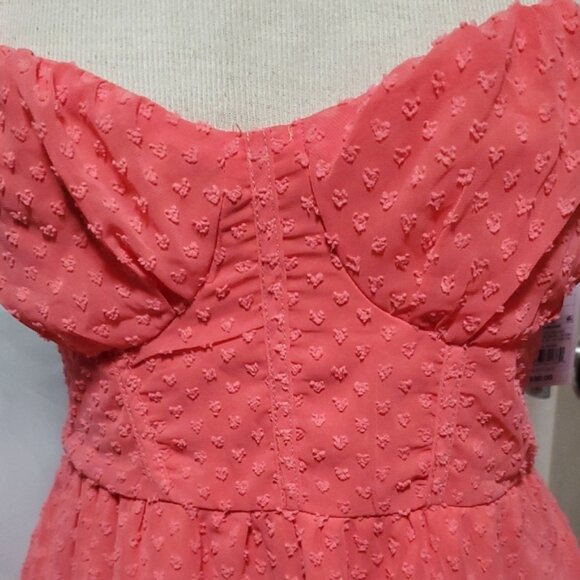 Wild Fable Orange Ruched Babydoll Sundress - Picture 7 of 9